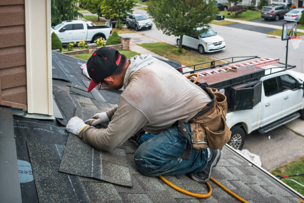 Professional Emergency Roof Repair technician working in Reston, VA